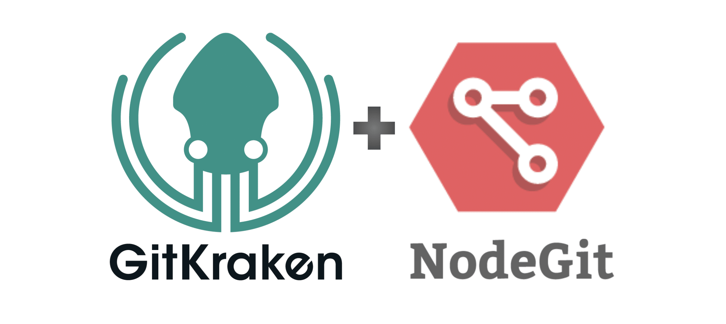 GitKraken and NodeGit logos
