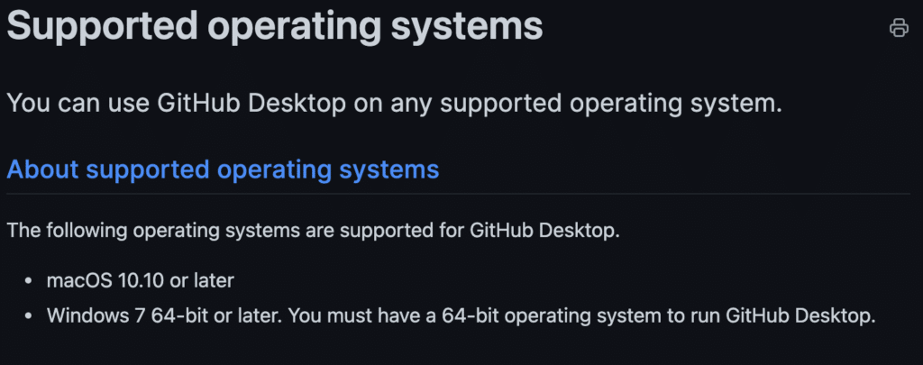 GitHub Desktop only supports macOS and Windows officially
