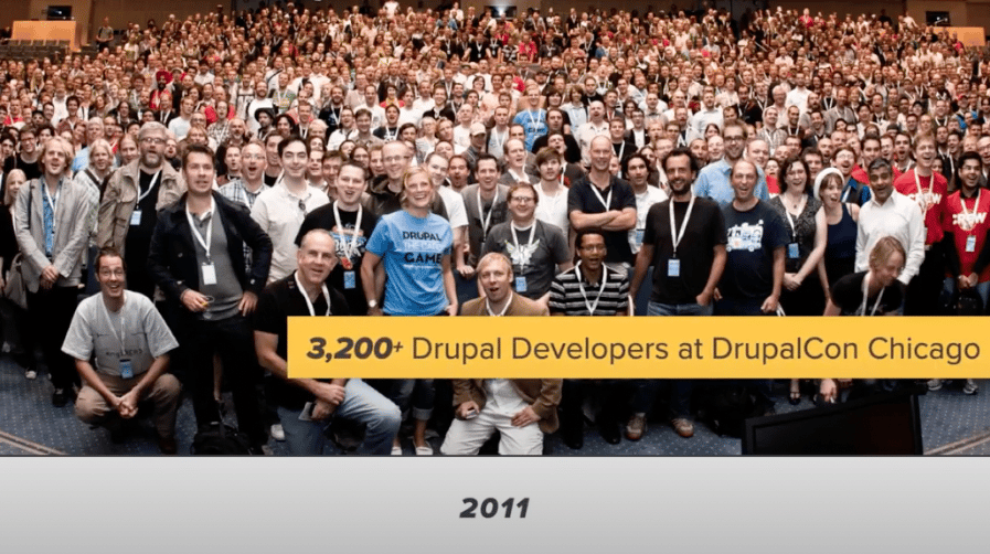 DrupalCon Chicago welcomed over 3,000 developers in 2011